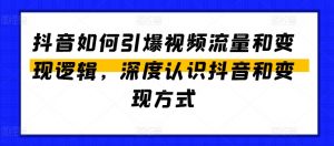 抖音如何引爆视频流量和变现逻辑，深度认识抖音和变现方式-88共享