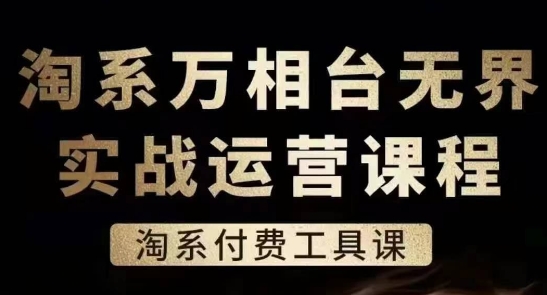 淘系万相台无界实战运营课，淘系付费工具课-88共享