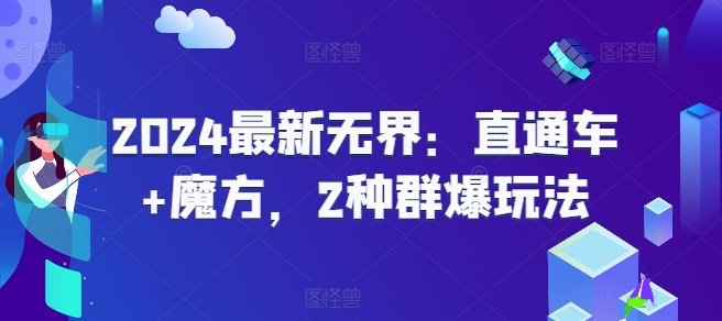 2024最新无界：直通车+魔方，2种群爆玩法-88共享
