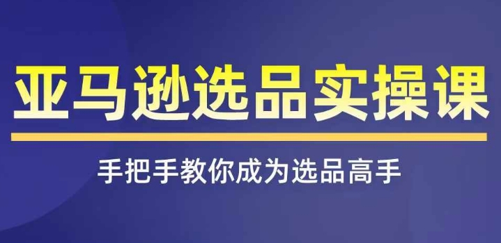 亚马逊选品实操课程，快速掌握亚马逊选品的技巧，覆盖亚马逊选品所有渠道-88共享