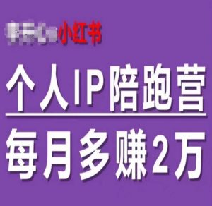 小红书个人IP陪跑营，60天拥有自动转化成交的双渠道个人IP，每月多赚2w-88共享