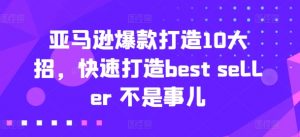 亚马逊爆款打造10大招,快速打造best seller 不是事儿-88共享