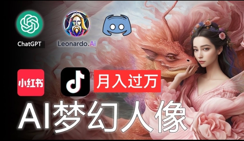 AI摄影梦幻人像：零基础也能月入过万的秘密【揭秘】-88共享