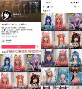 云天二次元美女起号教学，月涨10万粉丝，不判搬运-88共享