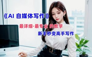 AI自媒体文章创作全网最详细教程,新手秒变写作高手,多方位发展-88共享