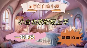 ai原创治愈小屋,小白也能轻松上手,一发即火,篇篇10w+【揭秘】-88共享