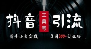 2024最新抖音工具号引流玩法，高效日引300+创业粉，当天变现5k，小白也可成为实战高手-88共享