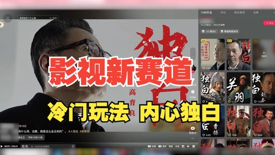 最新影视解说玩法，人物独白，30天涨粉24万+，全流程拆解【揭秘】-88共享