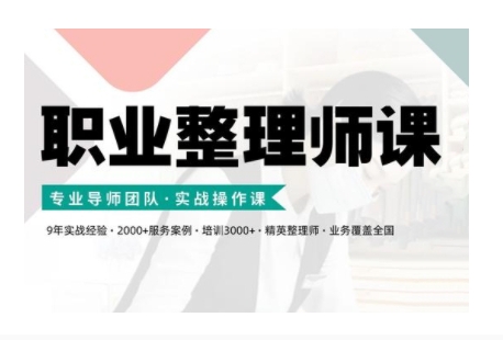 职业整理师培训(新版)，实战操作课-88共享
