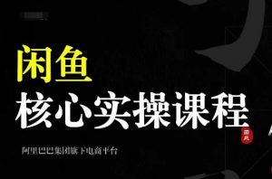 2024闲鱼核心实操课程,从养号、选品、发布、销售,教你做一个出单的闲鱼号-88共享