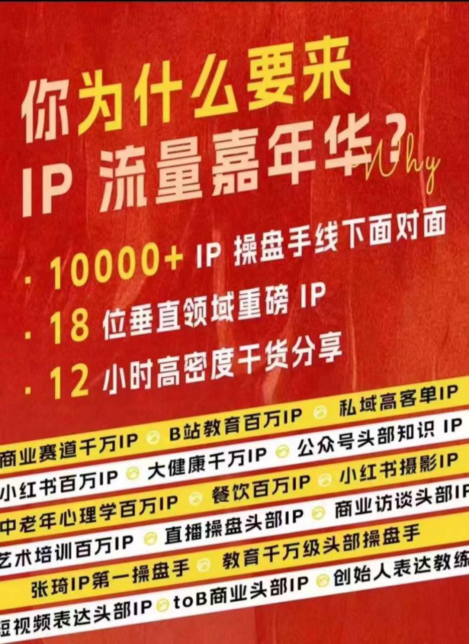 群响IP流量嘉年华，​现场视频+IP江湖2024典藏版PPT-88共享