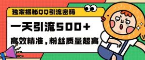 独家解密QQ里的引流密码,高效精准,实测单日加100+创业粉【揭秘】-88共享