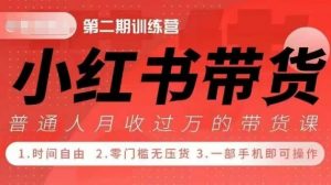 小Red书带货42天训练营 2.0版，宝妈+自由职+上班族+大学生，提高副业收入的大红利项目-88共享