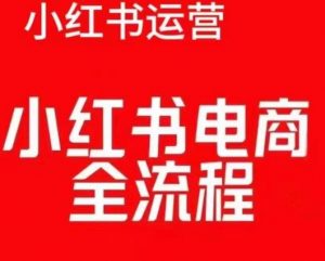 红薯电商实操课，小红书电商全流程-88共享