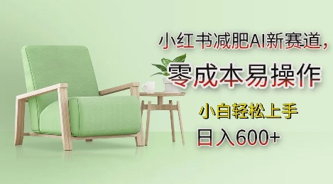 小红书减肥AI新赛道，零成本易操作，日入多张，小白轻松上手【揭秘】-88共享