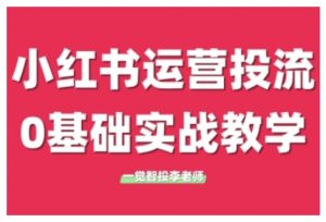 小红书运营投流,小红书广告投放从0到1的实战课,学完即可开始投放-88共享