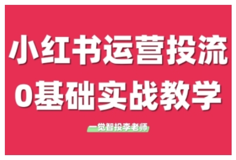小红书运营投流，小红书广告投放从0到1的实战课，学完即可开始投放-88共享