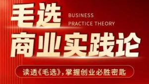毛选商业实践论，读透《毛选》掌握创业必胜密匙-88共享