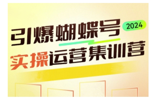 引爆蝴蝶号实操运营，助力你深度掌握蝴蝶号运营，实现高效实操，开启流量变现之路-88共享