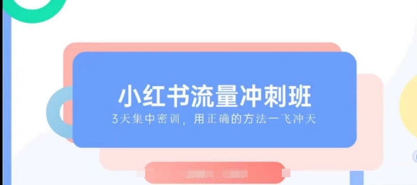 小红书流量冲刺班2025，最懂小红书的女人，快速教你2025年入局小红书-88共享