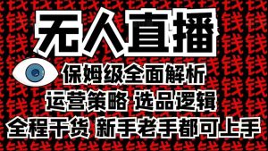 2025无人直播这么做就对了，保姆级全面解析，全程干货，新手老手都可上手-88共享
