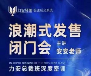 力安深圳闭门会:浪潮式发售,手把手教你做批量搞定成交-88共享