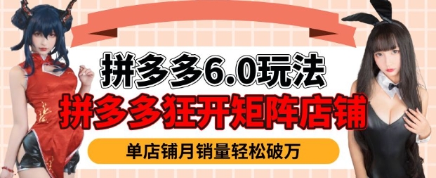 拼多多虚拟商品暴利6.0玩法，轻松实现月入过W-88共享