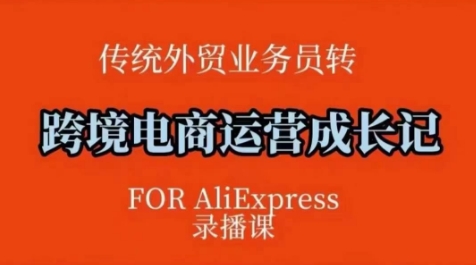 跨境电商速卖通运营课，​运营方法论+后台实操，逻辑清晰-88共享