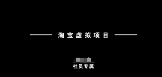 淘宝虚拟项目，从理论到实操，新手也能快速上手-88共享