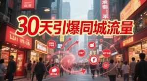 30天引爆同城流量:团购篇 认知篇 流量篇 来客篇 达人篇 老板人设IP篇 投流篇-88共享