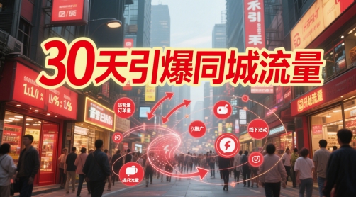 30天引爆同城流量：团购篇 认知篇 流量篇 来客篇 达人篇 老板人设IP篇 投流篇-88共享