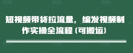 短视频带货拉流量，编发视频制作实操全流程(可搬运)-88共享