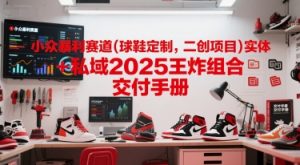小众暴利赛道(球鞋定制,二创项目)实体+私域2025王炸组合 交付手册-88共享