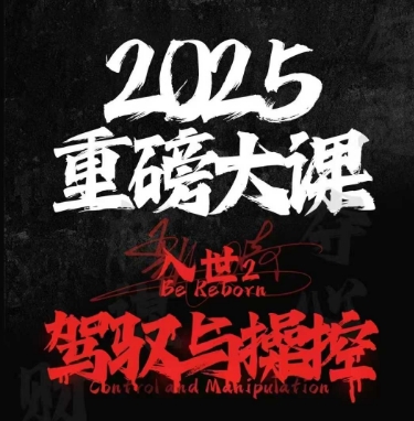 2025重磅大课，入世2，驾驭与控制-88共享