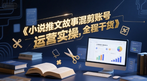 小说推文故事混剪账号运营实操，全程干货-88共享