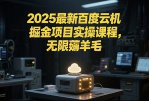 2025最新百度云机掘金项目实操课程单窗口保底5-10元月收益单窗口150+【揭秘】-88共享