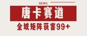 小红书某音唐卡赛道引流获客 自热矩阵日引200+【揭秘】-88共享