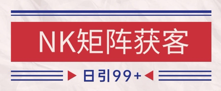 小红书某音NK赛道引流获客 自热矩阵日引200+【揭秘】-88共享