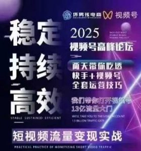 坏男孩电商视频号7月1号线下课,视频号短引、精细化模型打法,三频共振,无人,快手全站精细化运营-88共享