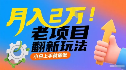 月入2W！老项目翻新玩法，小白上手就能做，非常容易上手-88共享