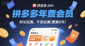 拼多多年费会员，实经验分享操，时长拉满，干货拉满(更新9月)-88共享