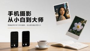 手机摄影从小白到大师,零基础带你学习手机摄影,拍出朋友圈点赞大片-88共享
