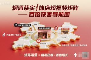 烟酒茶实体店短视频矩阵百倍获客导航图-88共享