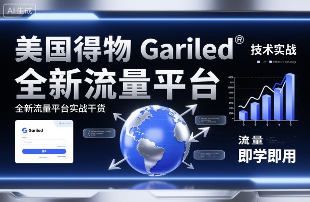 美国得物Gariled技术实战，全新流量平台​实战干货，即学即用-88共享